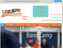 Tablet Screenshot of musicadventuresinc.com